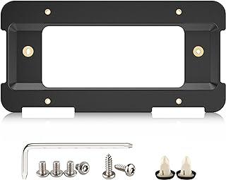 RED WOLF Rear License Plate Frame Bracket Holder Mount Fit for 2005-2022 BMW 1/2/ 3/5 / 6/ X Series, 328i 323i 528i M3, 2002-2019 Mini Cooper 51187160607 & 511882380615/51188238061 Tag Frame