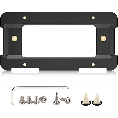 RED WOLF Rear License Plate Frame Bracket Holder Mount Fit for 2005-2024 BMW 1/2/ 3/5 / 6/ X Series, 328i 323i 528i M3, 2002-2019 Mini Cooper 51187160607 & 511882380615/51188238061 Tag Frame