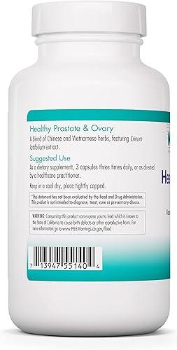 Miniatura 3 de Nutricology Suplemento saludable para próstata y ovario, apoyo ovárico, soporte de próstata, para hombres y mujeres, cápsulas vegetarianas, 180