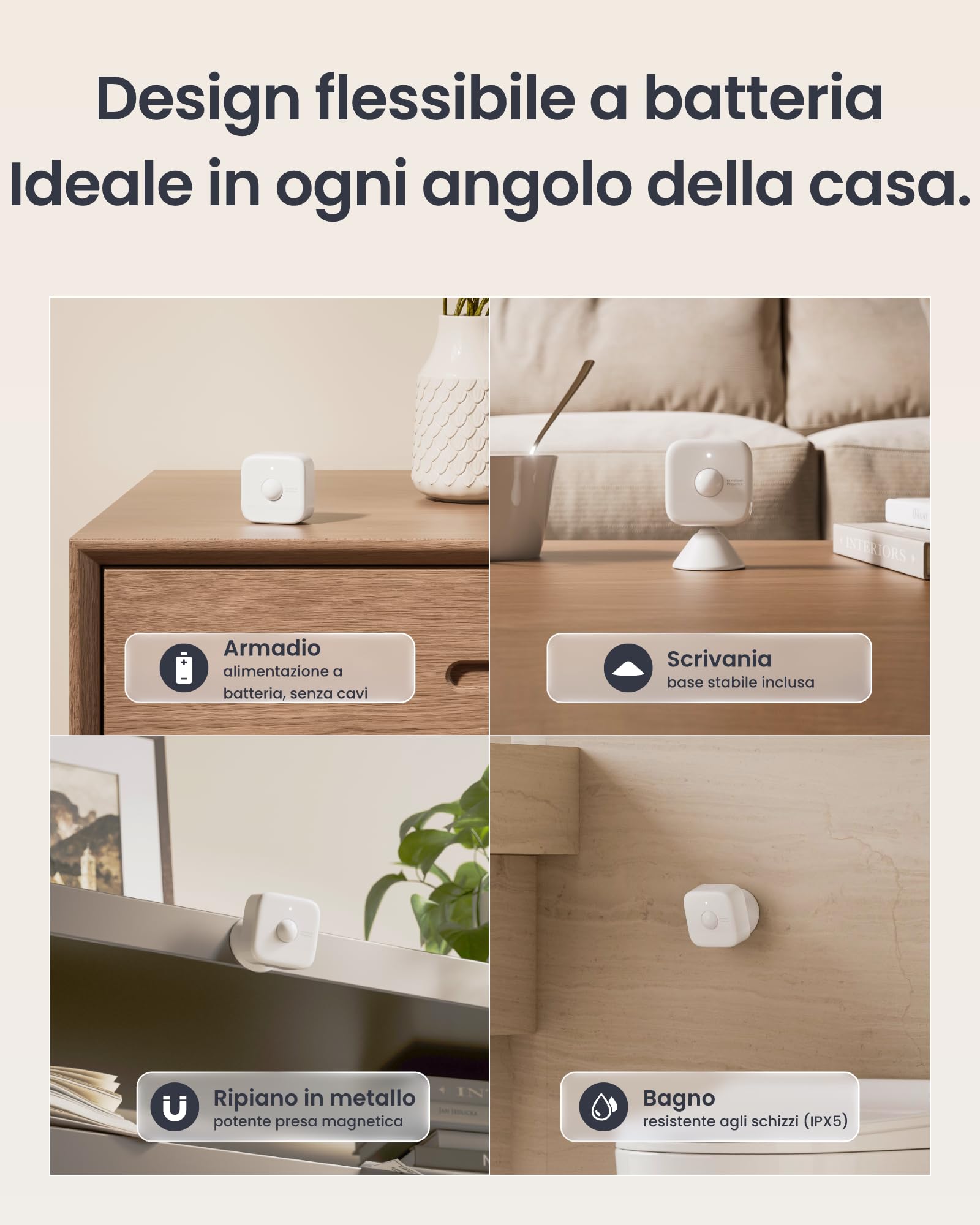 SwitchBot Motion Sensor + Presence Sensor bundle per casa smart per comfort