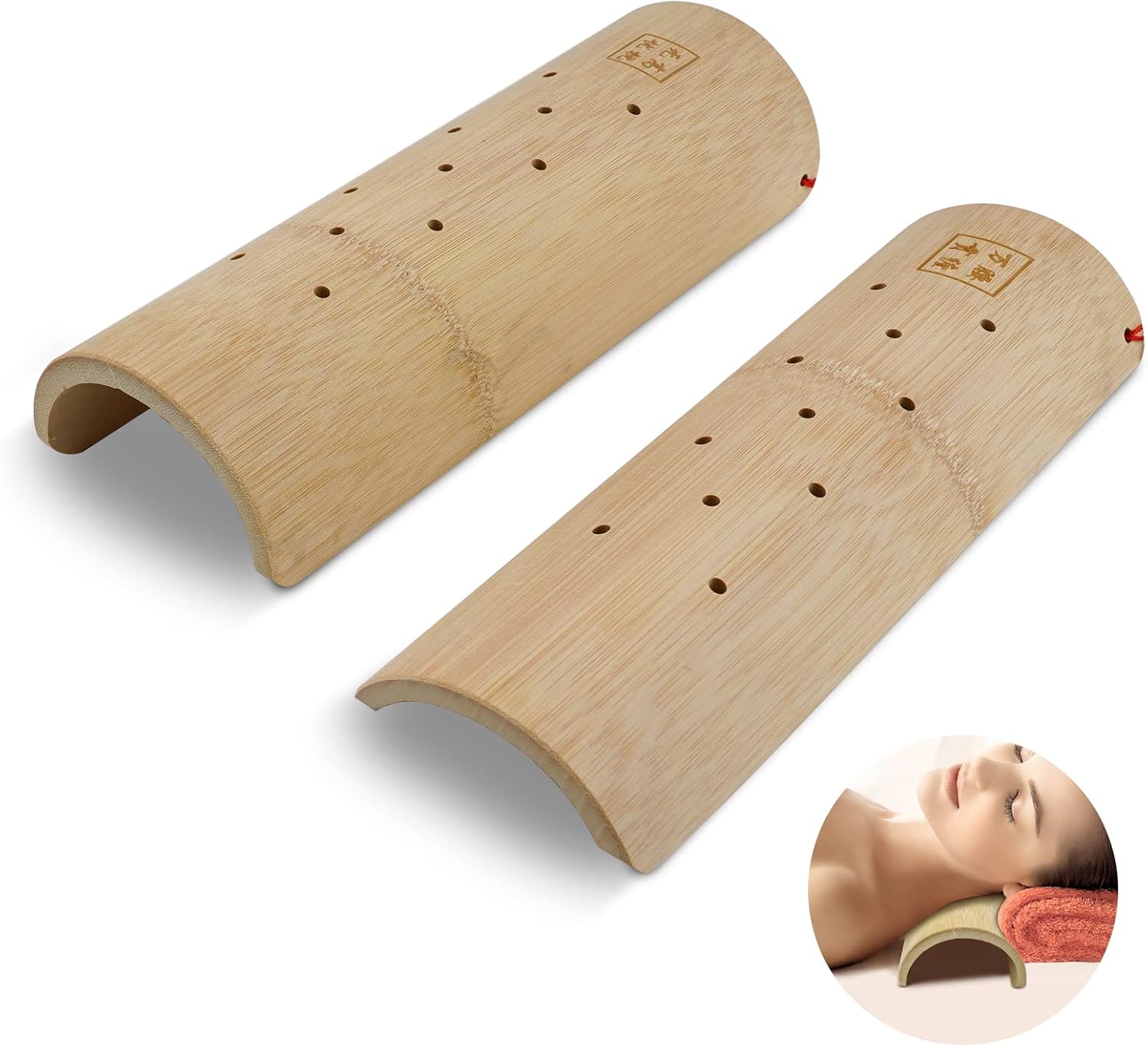 XIEEIX Bamboo Cervical Pillow Lumbar Pillow,U Shaped