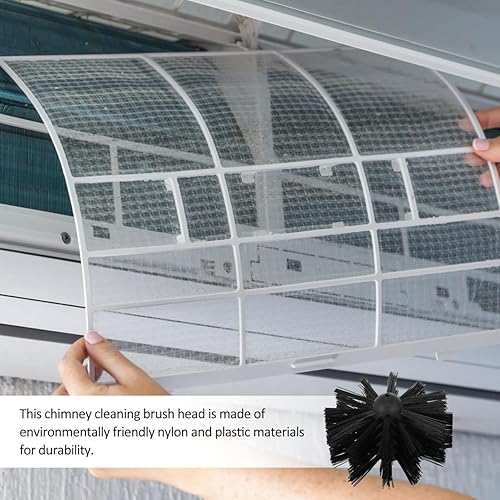 Miniatura 7 de DOITOOL Cepillo secador de cepillo de chimenea, 2 piezas, limpiador de ventilación para quemar conductos de estufa, herramientas de limpieza