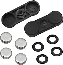 Battery Door Magnets & Retainer Kick Plate Latch Compatible with Freightliner Cascadia, Replace 22-68677-000 22-68678-000