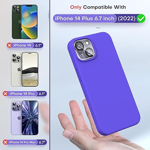 Vista 501 de TOCOL - Funda 5 en 1 para iPhone 11, con 2 protectores de pantalla + 2 protectores de lente de cámara, funda delgada de silicona líquida a prueba