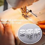 50 Pcs Bobbins pour machine à coudre, Transparent machine en plastique clair Bobbin pour chanteur, frère, Kenmore, Janome, Compatible avec la plupart des machines à coudre