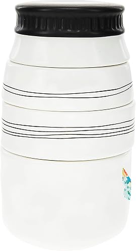 Miniatura 5 de Cherished Blessed Loved Beyond Measure - Juego de 4 tazas medidoras apilables de gres (87525)