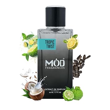 Tropic Twist Perfume For Men - Inspired By Le Beau Designer Perfume Long Lasting Woody Aromatic Fragrance Extrait De Parfum 50ml