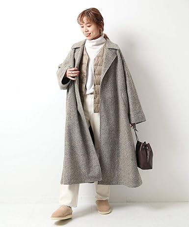 新着商品 タグ付き Spick Span Wスライバーローブコート スピックアンドスパン ロングコート