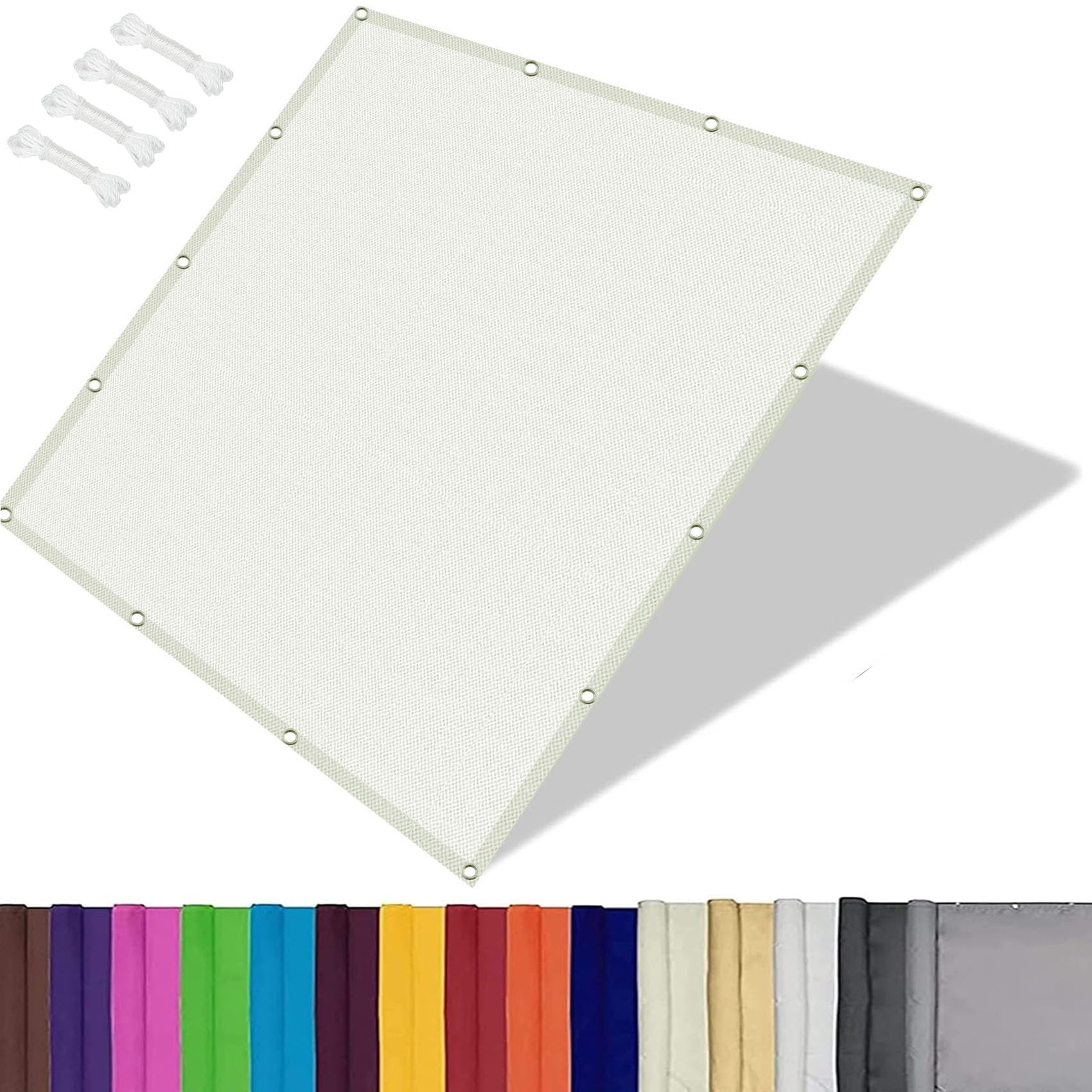 Voile ombrage 1.5x5 m résistant pour bloquer la chaleur sur un balcon exposé