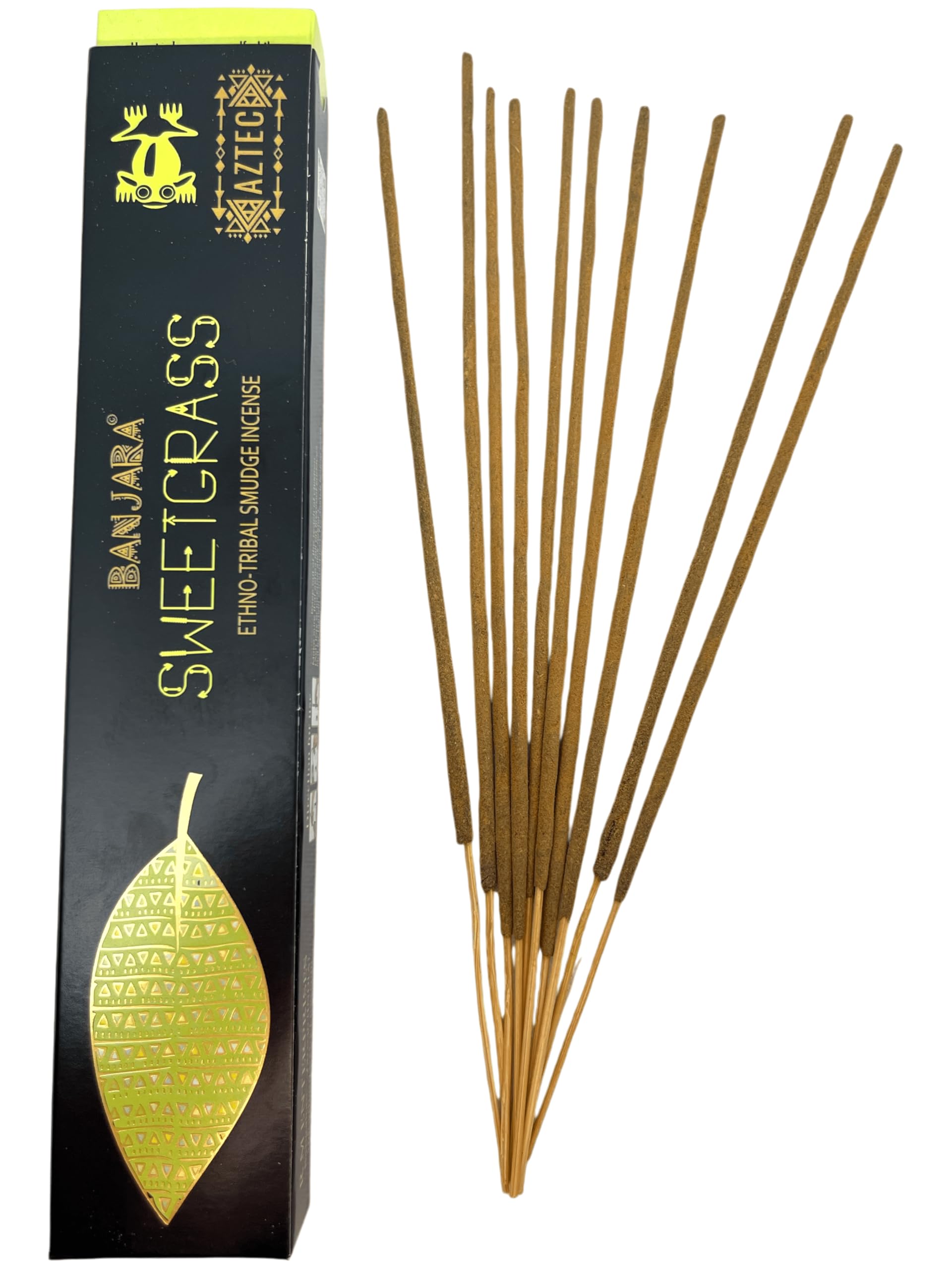 Hostenatura Sweet Grass Ethnic Incense Banjara Aztec Sweetgrass - 1 Box Of 15 Gr.