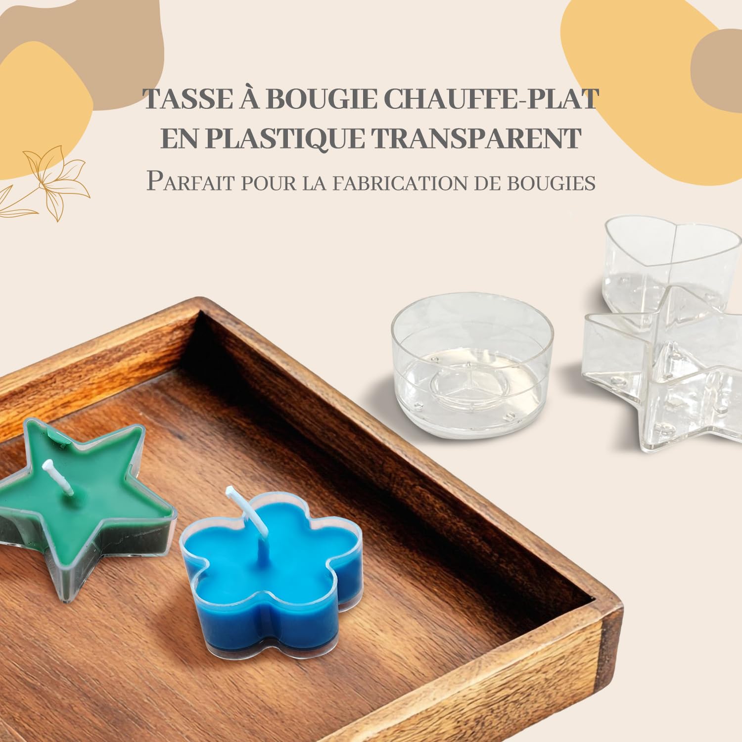 Kit de Fabrication Bougie Parfumée pour Adultes avec Fondoir Cire Bougie Electrique, Cire de Soja, 12 Pots, 8 Photophores, 6 Parfums et Coffrets Cadeaux