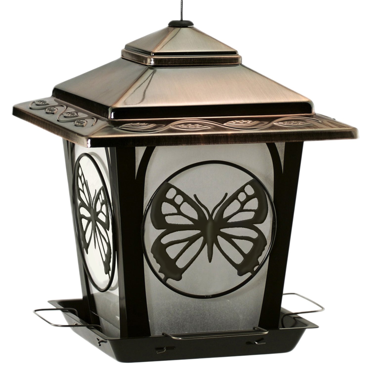 AudubonKay Home Product's Hopper Feeder with Butterfly