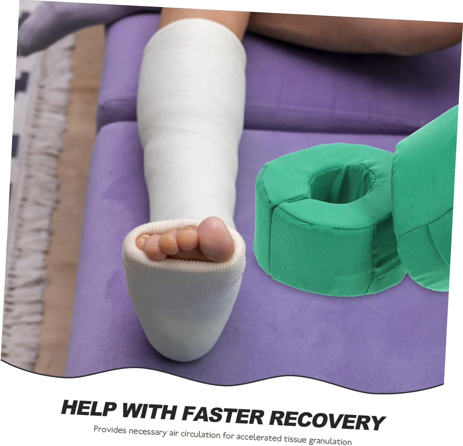 Elevate Foot Ankle Knee Leg and Wrist Sponge Foot Elevator Leg Rest Cushion Made of Quality Materials