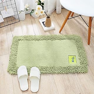 Łazienka antypoślizgowa maty do kąpieli, prosty stały kolor bawełniane Maty Chenille Doormat Home Kitchen Sypialni Drzwi Chłonne antypoślizgowe Maty do kąpieli,Gray,40 * 60cm