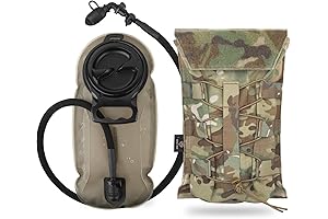 PETAC GEAR Tactical Hydration Pack, 1.5L /3L Molle Carrier Pouch with 50oz/100oz...