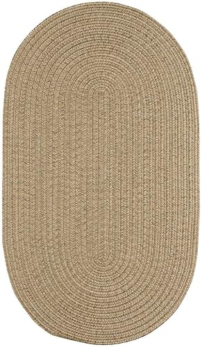 Miniatura 10 de Capel Rugs Candor - Alfombra ovalada trenzada (20 x 30 pulgadas), color castaño