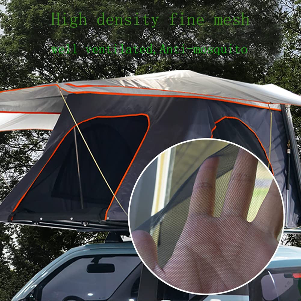 Tente de toit de voiture entièrement automatique, tente de toit pour 2 à 3 personnes, tente de camping en plein air, chambre mobile à ouverture rapide avec échelle télescopique, tente pop-up SUV