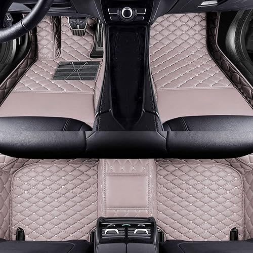 Alfombrillas de diamante compatibles con Nissan NP300 2005-2016, tapetes de cuero delanteros y traseros para automóvil, tapetes resistentes para