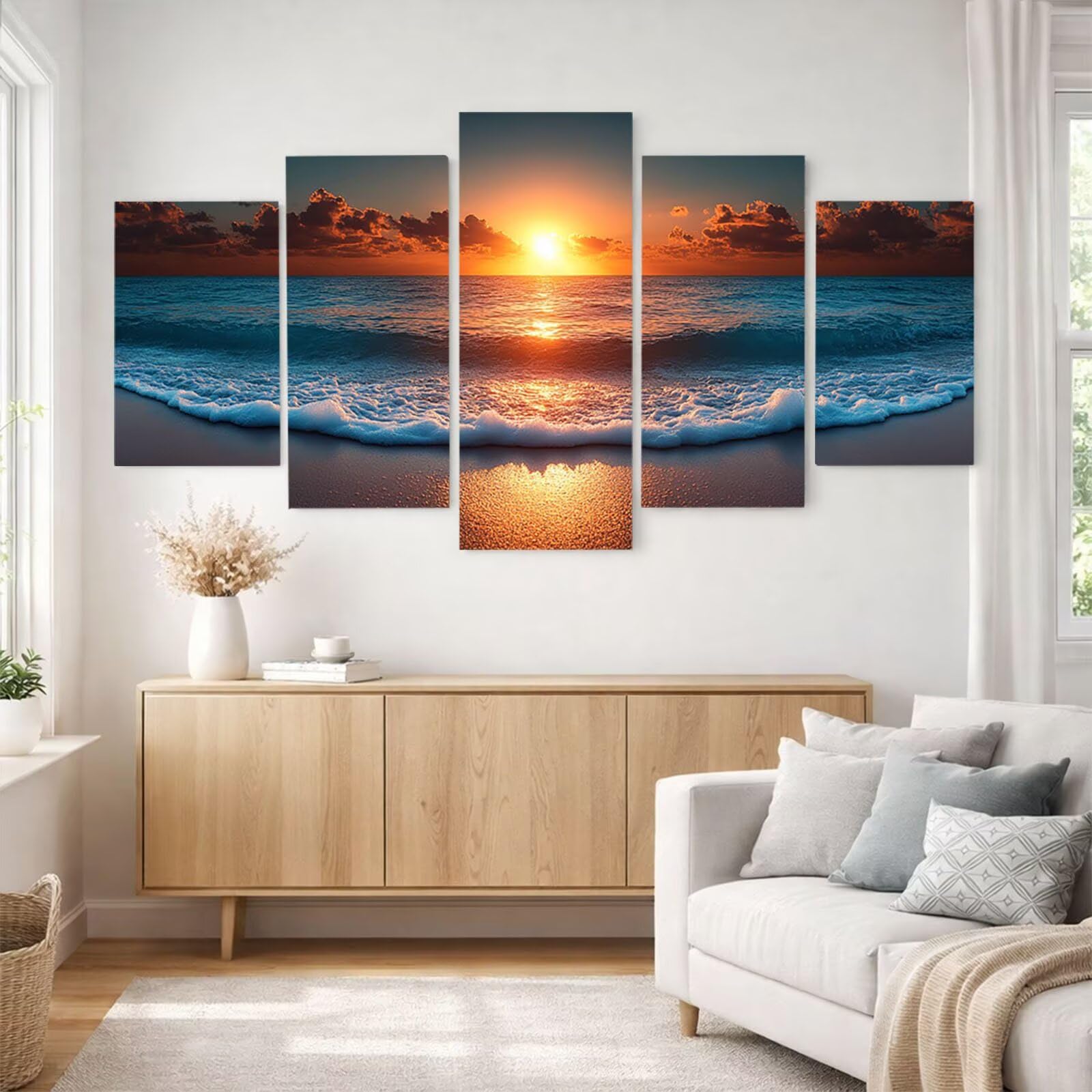 Świecące malowanie po numerach dla dorosłych Plaża 5 Pack Trzy Rozmiary YCBZ-2596