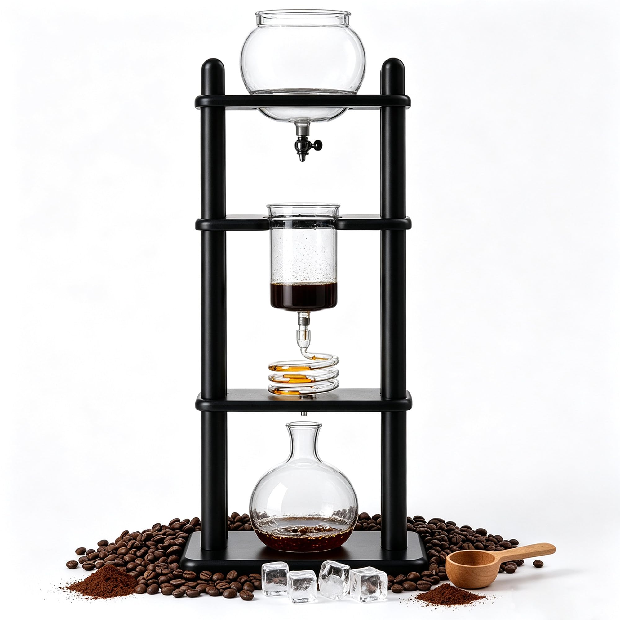 Maszyna Ice Coffee Drip, Wieża Slow Brew 1000 ml do Kawiarni i Baru