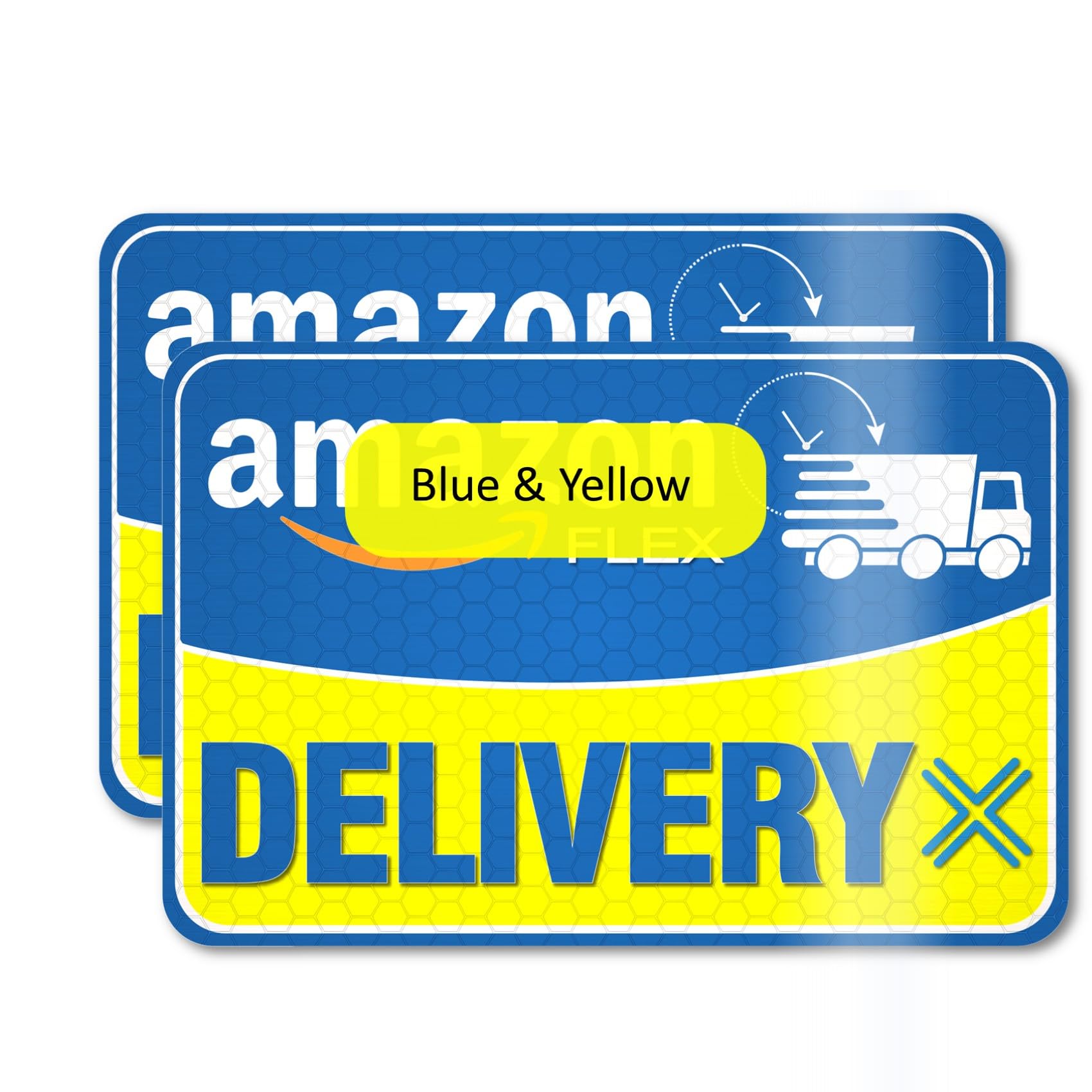 2PCS Delivery Driver Magnet for Car,Magnetic Reflective Delivery Driver Sign for Eye-Grabbing Remind,Universal Magnetic Deliveries Sign for Car Accessories for Cars Door/Bumper