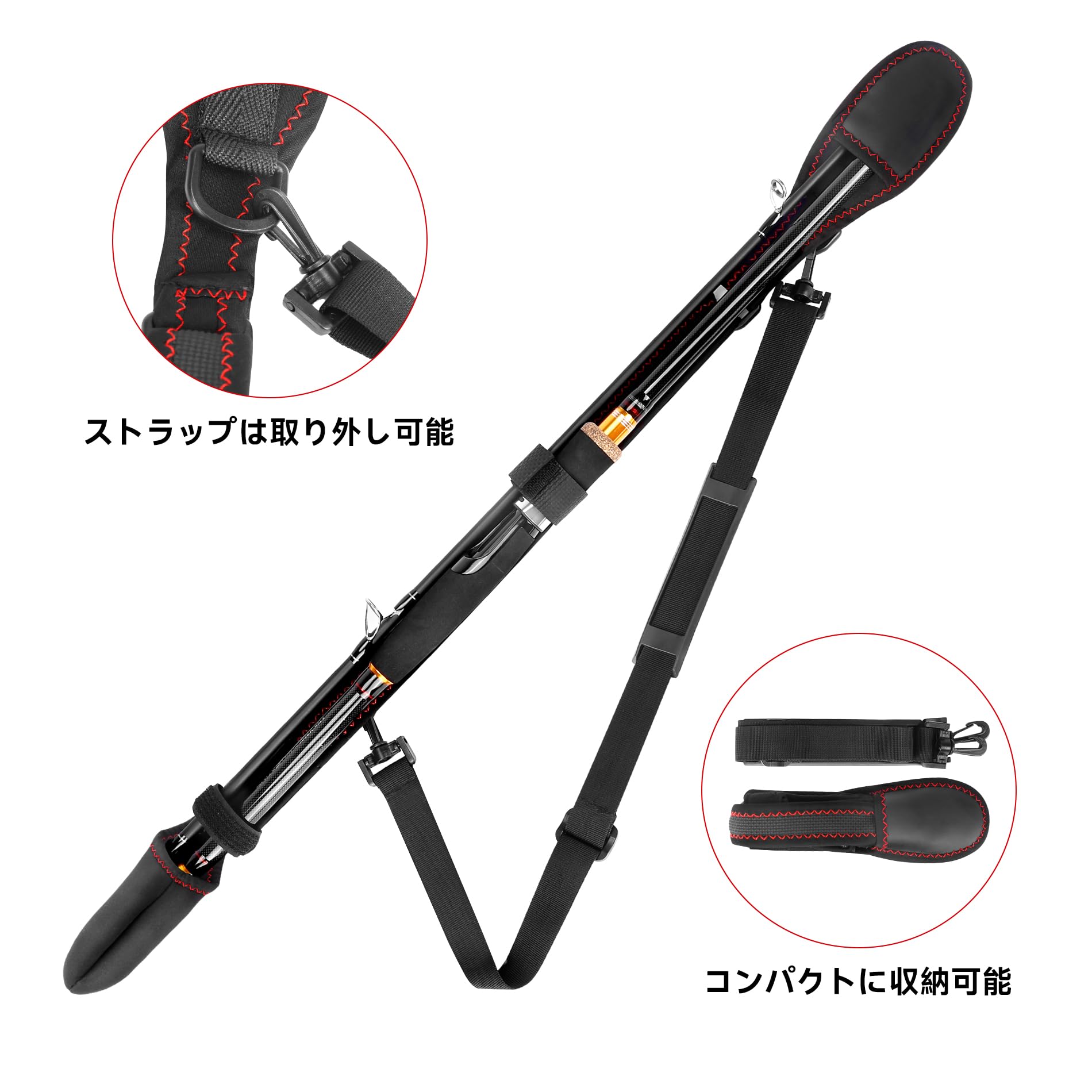 LUXXE アジングロッド S58FL　ティップカバー付き LUXXE アジングロッド S58FL ティップカバー付き