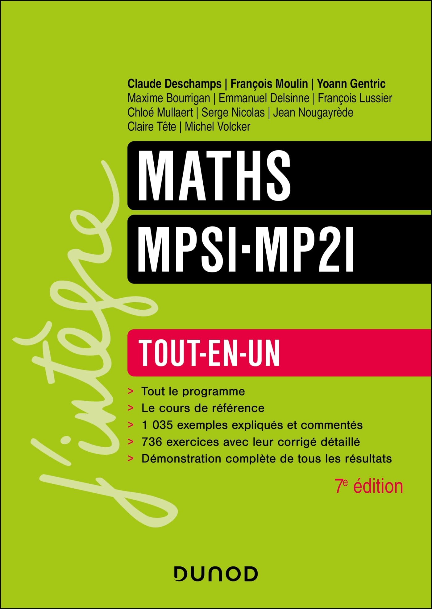 Maths MPSI-MP2I Tout-en-un - 7e éd.: Tout-en-un