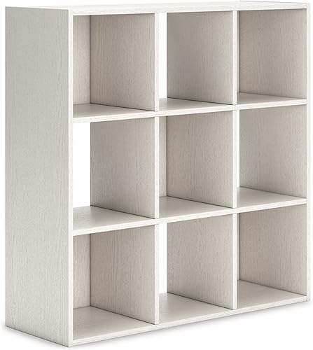 Miniatura 277 de Signature Design by Ashley Paxberry Coastal - Organizador de almacenamiento o librero moderno de 6 cubos, color blanqueado, diseño costero