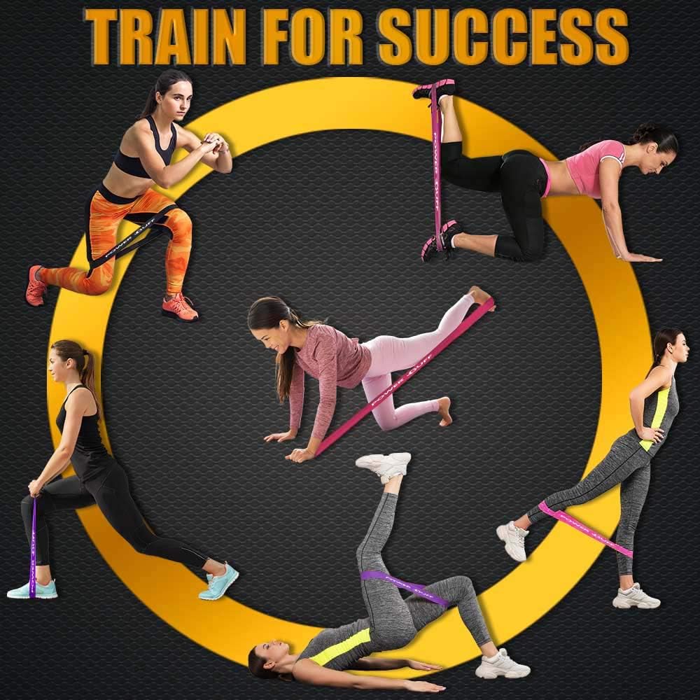 Triumph Global Resistance Bands - Exercise Workout Loop Bands with Pouch, Booty Bands for Men Women - Perfect for Home Workout