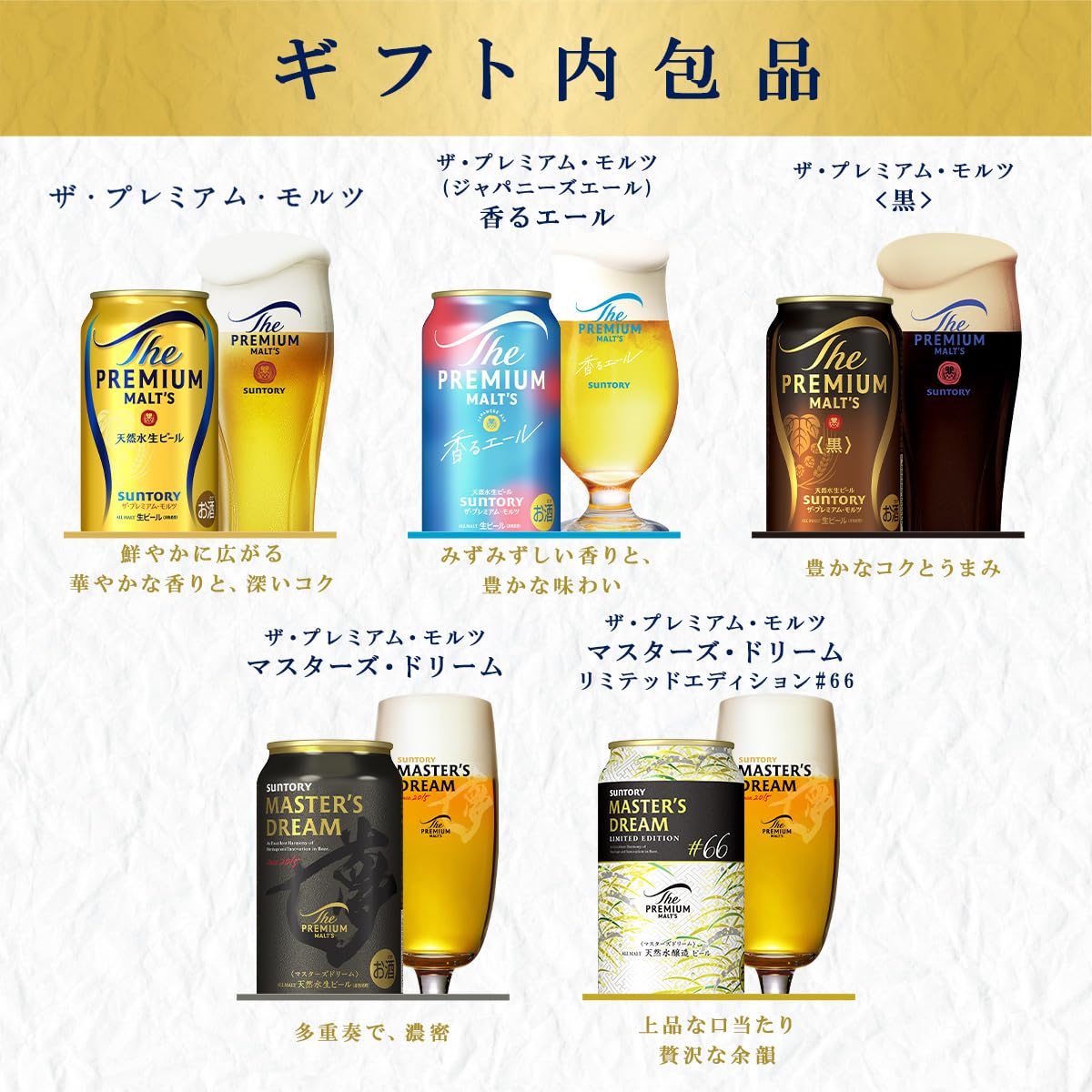 Amazon.co.jp: 【お歳暮 お年賀 ギフト】 ザ・プレミアム・モルツ 5種