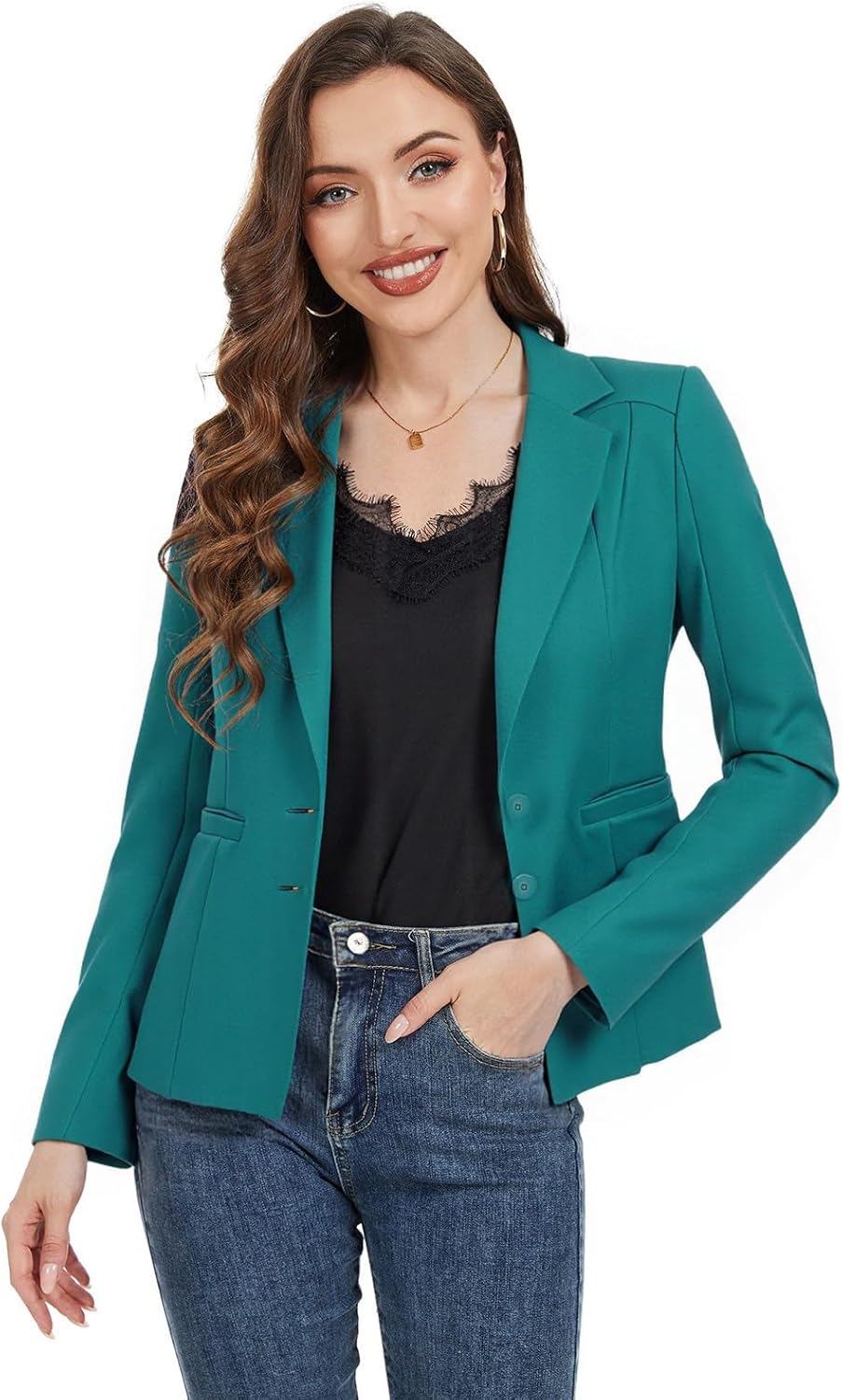MINTLIMIT Womens Casual Blazers Dressy Lapel Collar 2025 Open Front Work Office Long Sleeve Suit Jackets Blazer