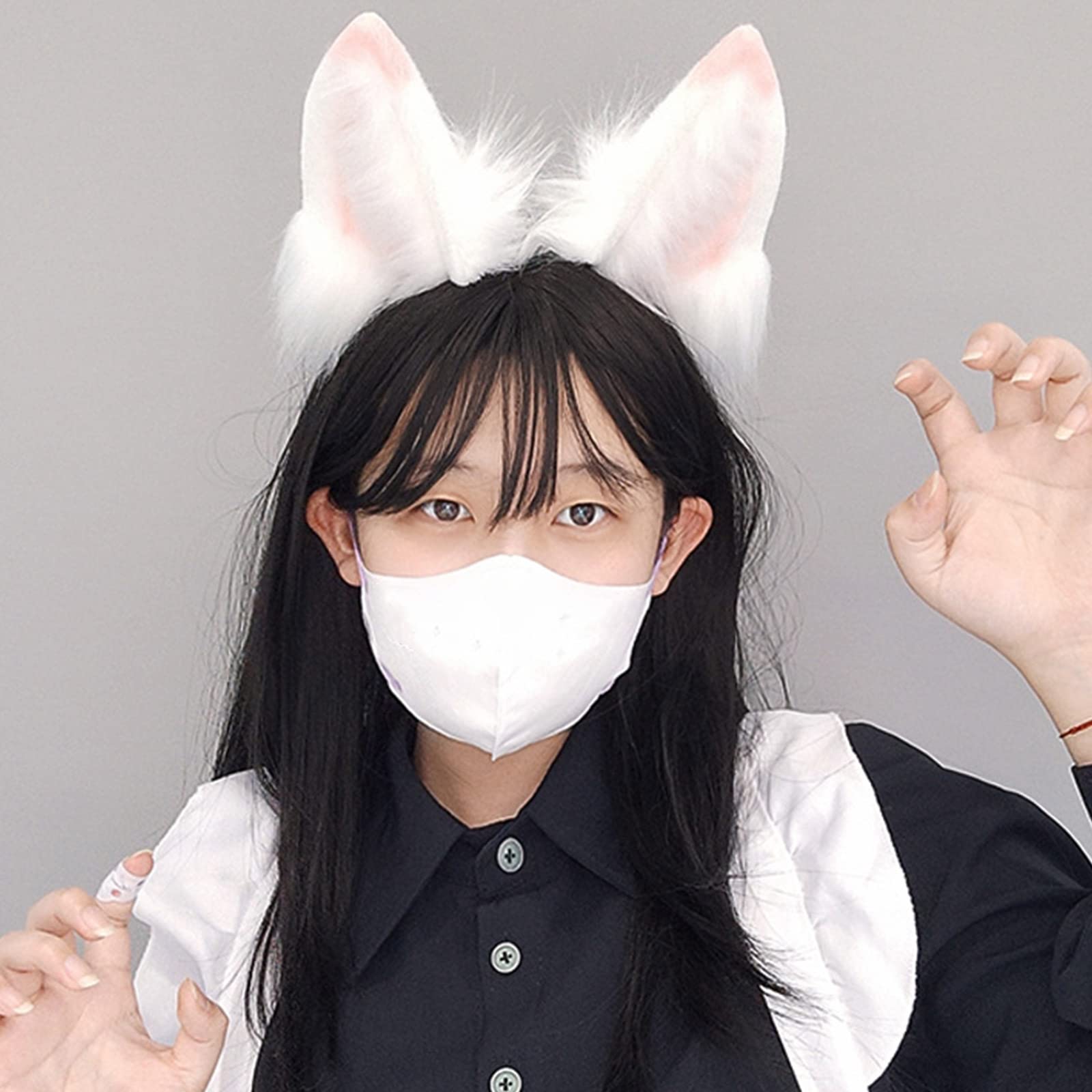 Gorro de oreja de personaje de anime para adolescentes, | Diadema eléctrica recargable, diadema de personaje de anime para fiesta de Pascua, Halloween, cosplay,