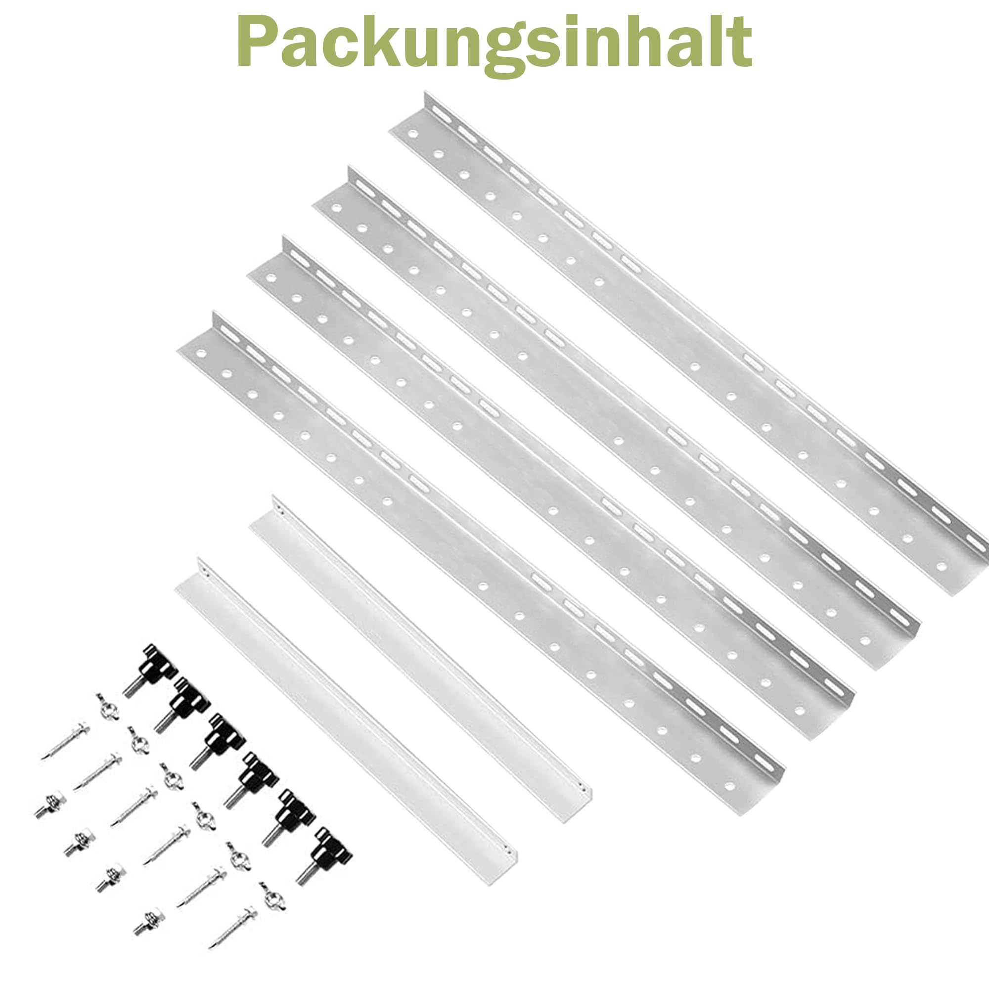 Warmfay Solarmodul Halterung 1305MM, 1 Paar 52'' Halterung für Solarpanel, PV Aufständerung Flachdach Einstellbarer Winkel 30-41°, Alu PV Modul Halterung für Balkon Wandmontage Gartenhaus Wohnmobil