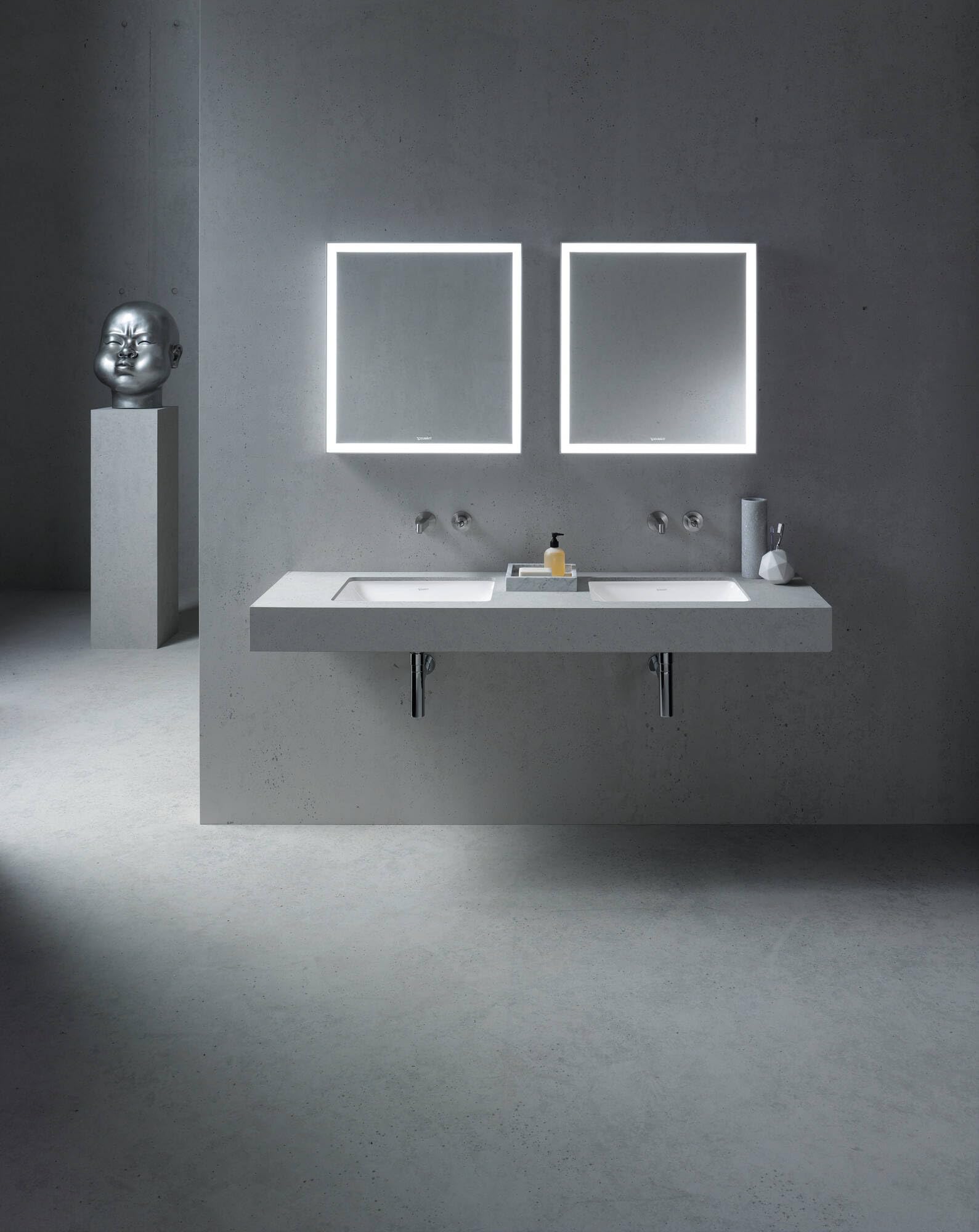 Duravit starck 3 lavabo encastrable sans trou 49 cm C47 starck3 Blanc