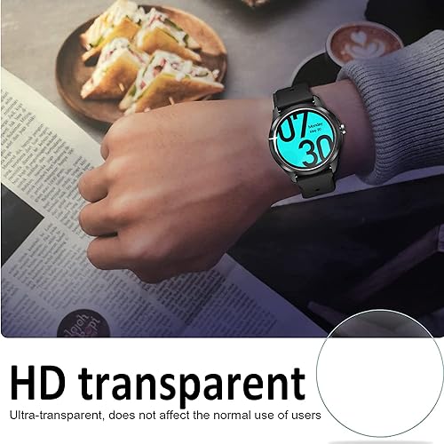 Miniatura 2 de Protector de pantalla compatible con Basznrty Smart Watch, 3 unidades Película protectora de pantalla de vidrio templado 9H compatible con Basznrty