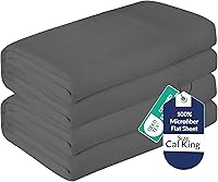 Vista 90 de Royale Linens Juego de 2 sábanas encimeras a granel – Sábanas superiores – Microfibra suave – Resistente a las arrugas y a las manchas – para hotel