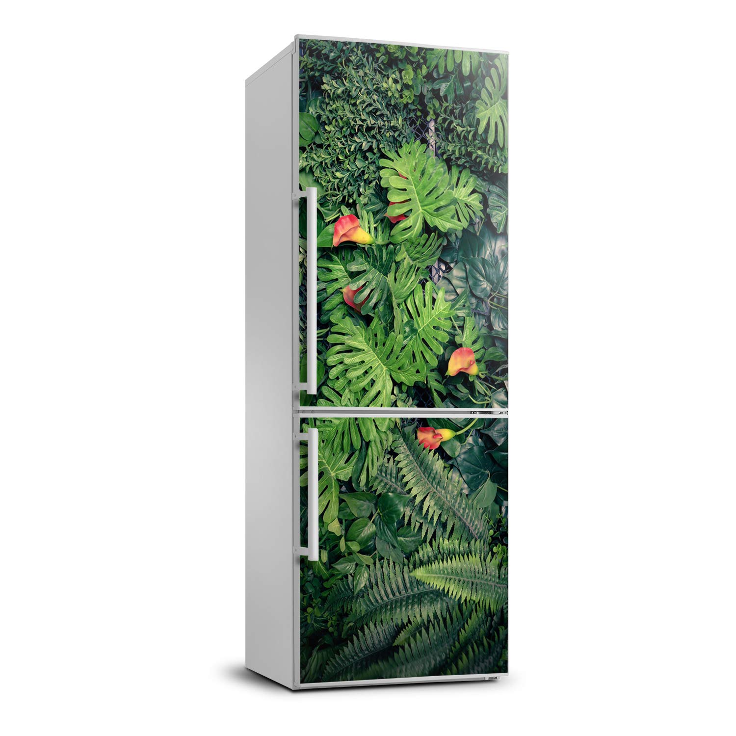 Autocollant frigo plantes tropicales Tulup sticker adhésif 60x180cm