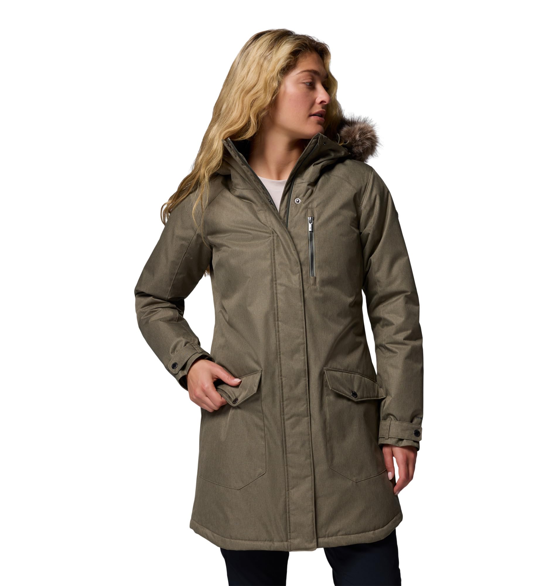 Columbia Chaqueta larga aislante Suttle Mountain de primera generación para mujer