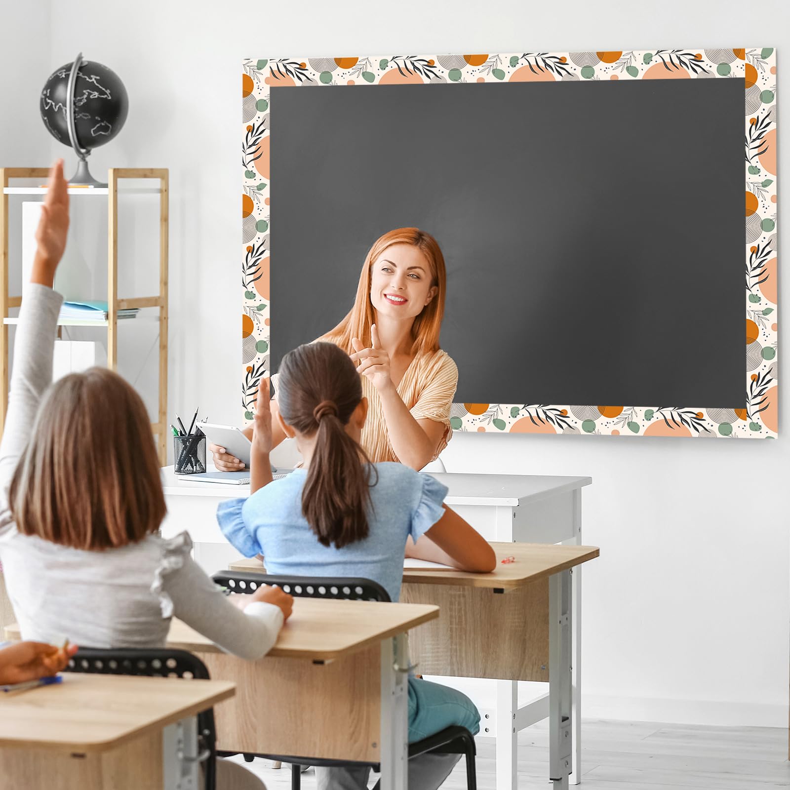 60 Böhmische Pinnwand-Bordüren In 6 Designs – Regenbogen & Punkte, Für Klassenzimmer, Büro & Wanddekoration