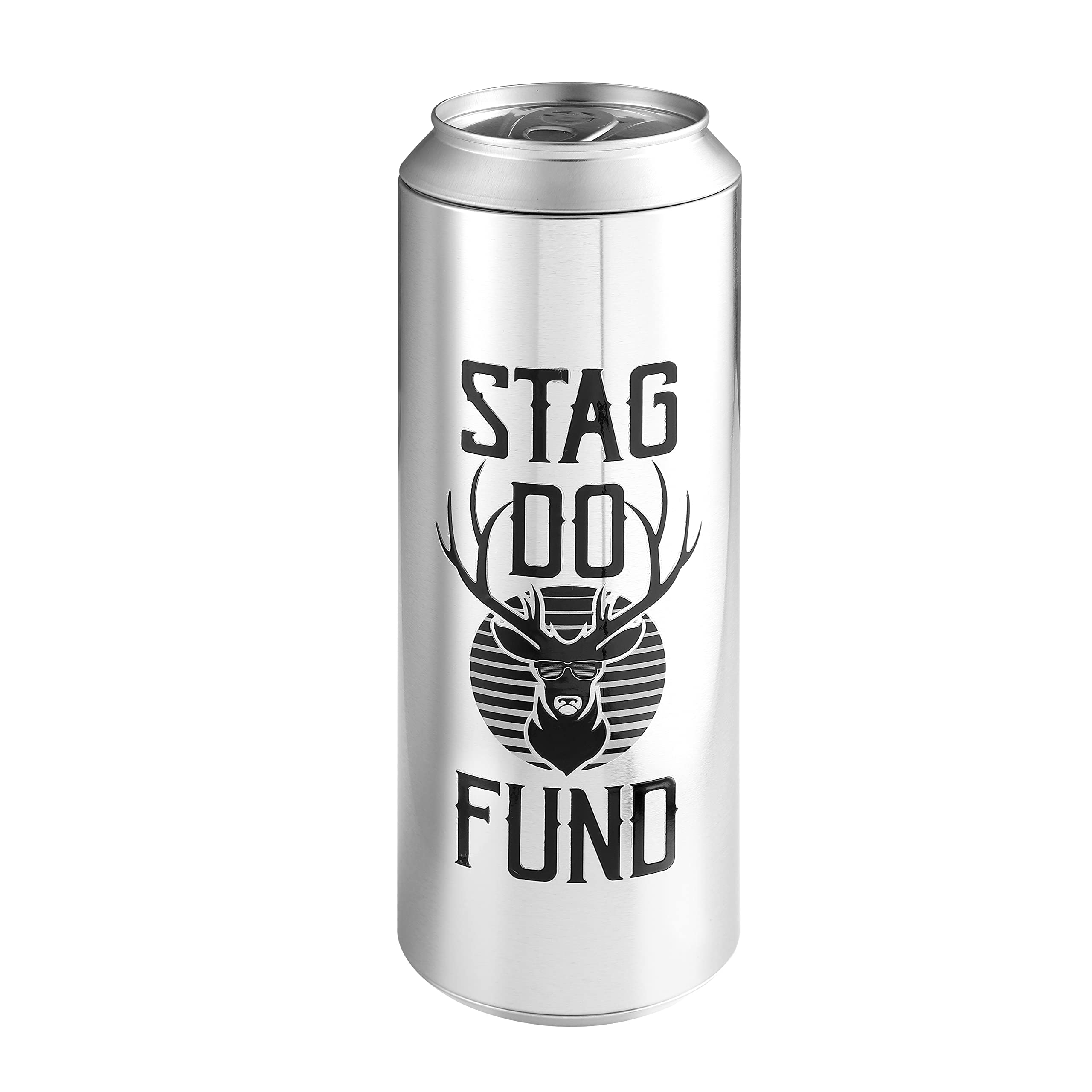 Supersize Can Stag Do Fund Wedding Savings Giant Novelty Metal Soda Drink Design Tall Stainless Steel Money Box