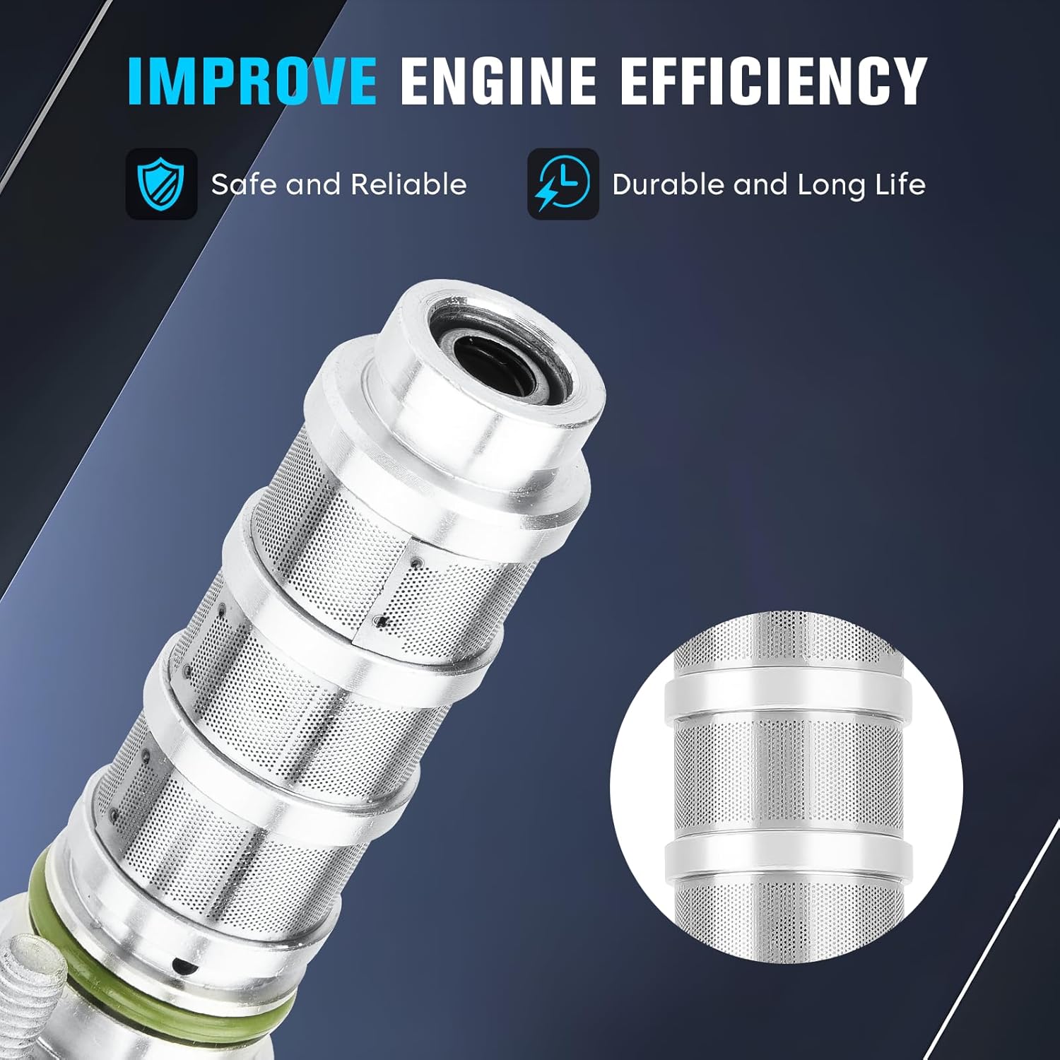 Replace for 12662737, 12662736 Oil Control Intake and Exhaust Variable Valve Timing (VVT) Solenoid for Buick Regal, Cadillac ATS/CTS, Chevrolet Camaro/Colorado/Impala/Malibu/Malibu Limited