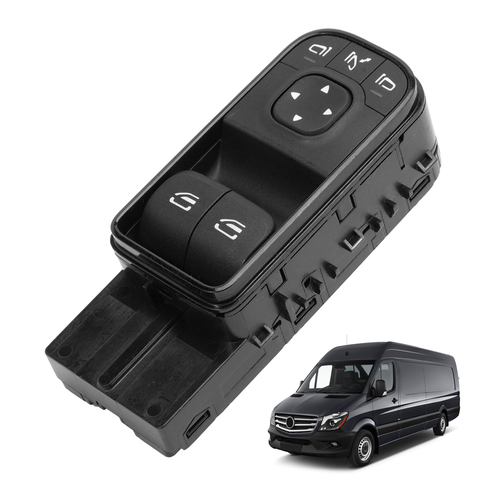 Fensterheber Schalter Für Sprinter 3500XD 2018-2021 A9079059002 | Fensterheberschalter;Elektrische Fensterheber Master Control Schalter Taste;Schalter für Fensterheber;