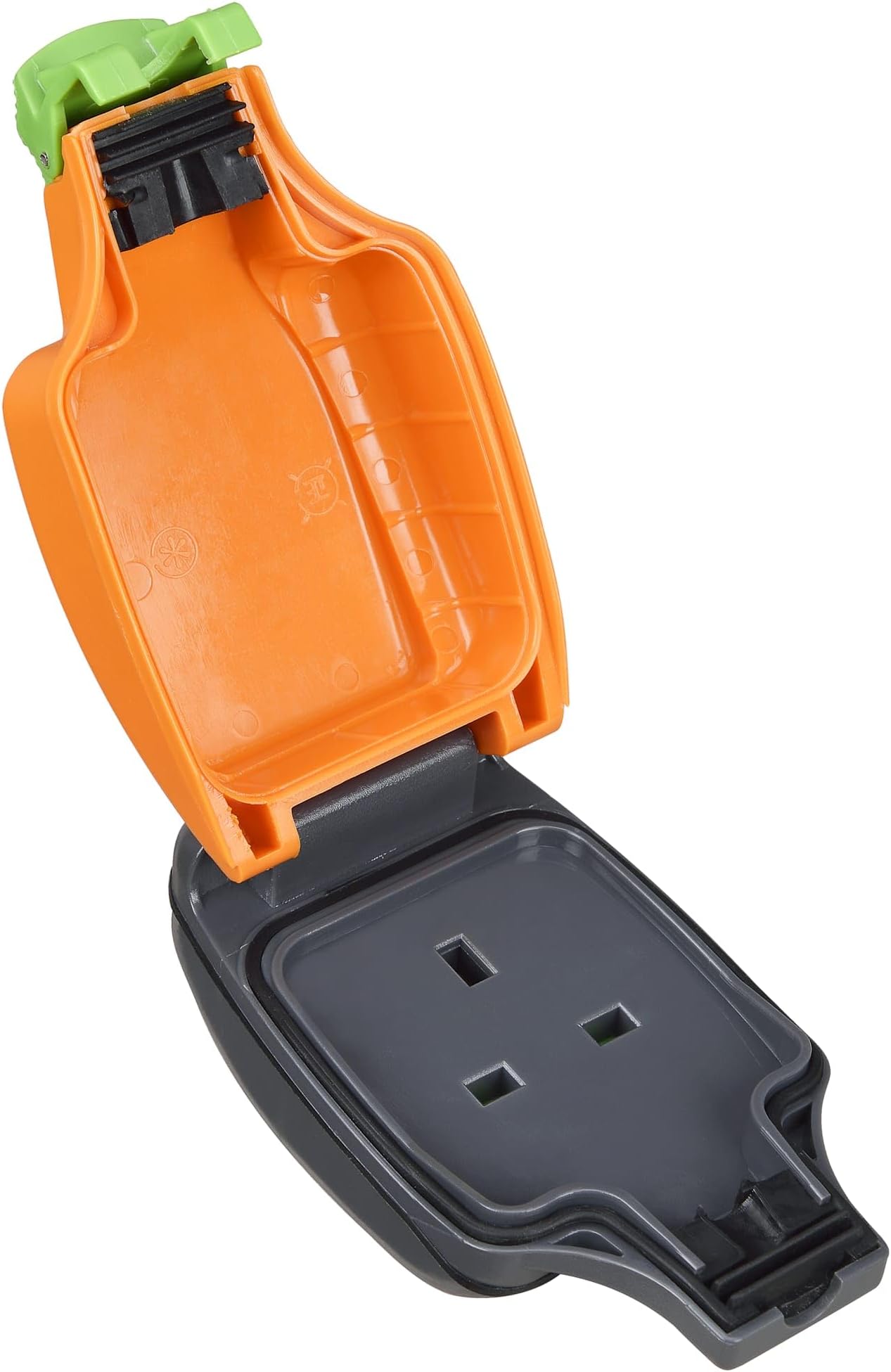 Masterplug Rewireable Weatherproof Outdoor Inline Socket, 13 Amp, 17 x 6.5 cm, Orange