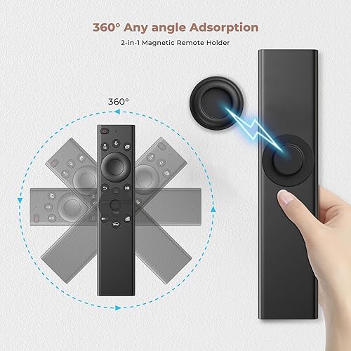 Miniatura 4 de 4 soportes magnéticos para control remoto, soporte de pared autoadhesivo de silicona para control remoto, organizador de almacenamiento para aire