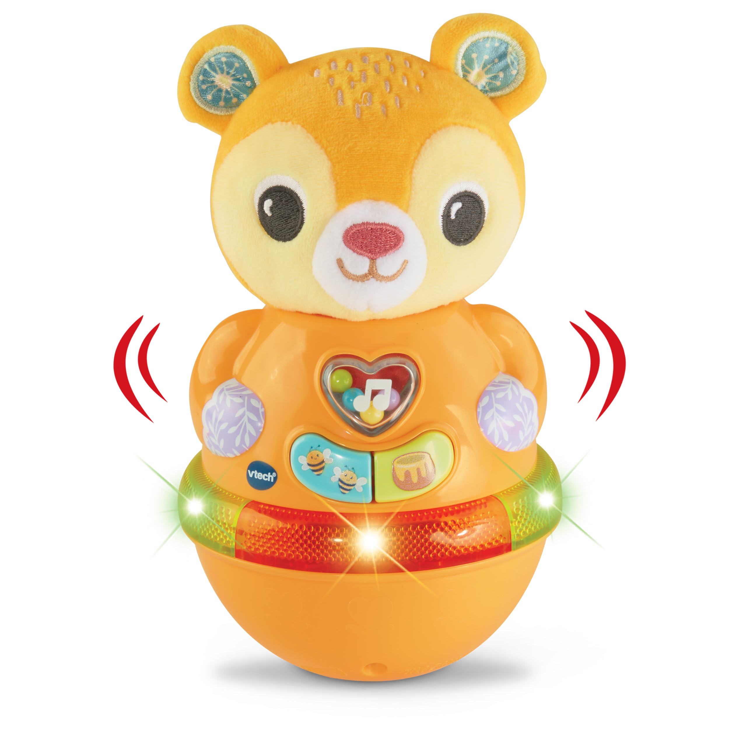 Vtech Baby Wackelbärchen – Interaktives Spielzeug mit 3 gesungenen Liedern und 12 Melodien – Für Kinder von 6-24 Monaten