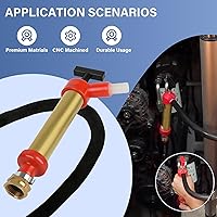 Vista 5 de 34060-0130 Bomba manual de drenaje de aceite de motor marino, extractor de aceite de latón para cambio de aceite, 10.25 pulgadas de largo, 1.25