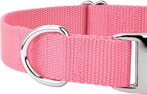 Miniatura 9 de Country Brook Petz  Collar de nailon premium para perro con hebilla de metal  Vibrante selección de 25 colores, Rosado