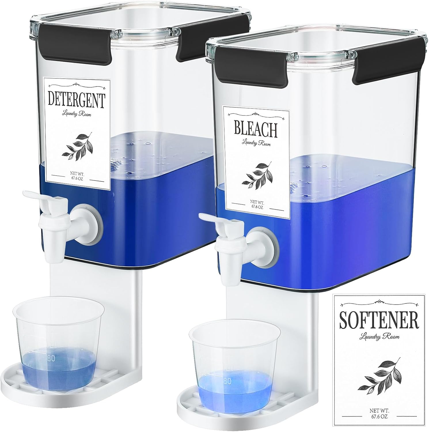 Soaoo 2 Pcs Laundry Detergent Dispenser Laundry Soap