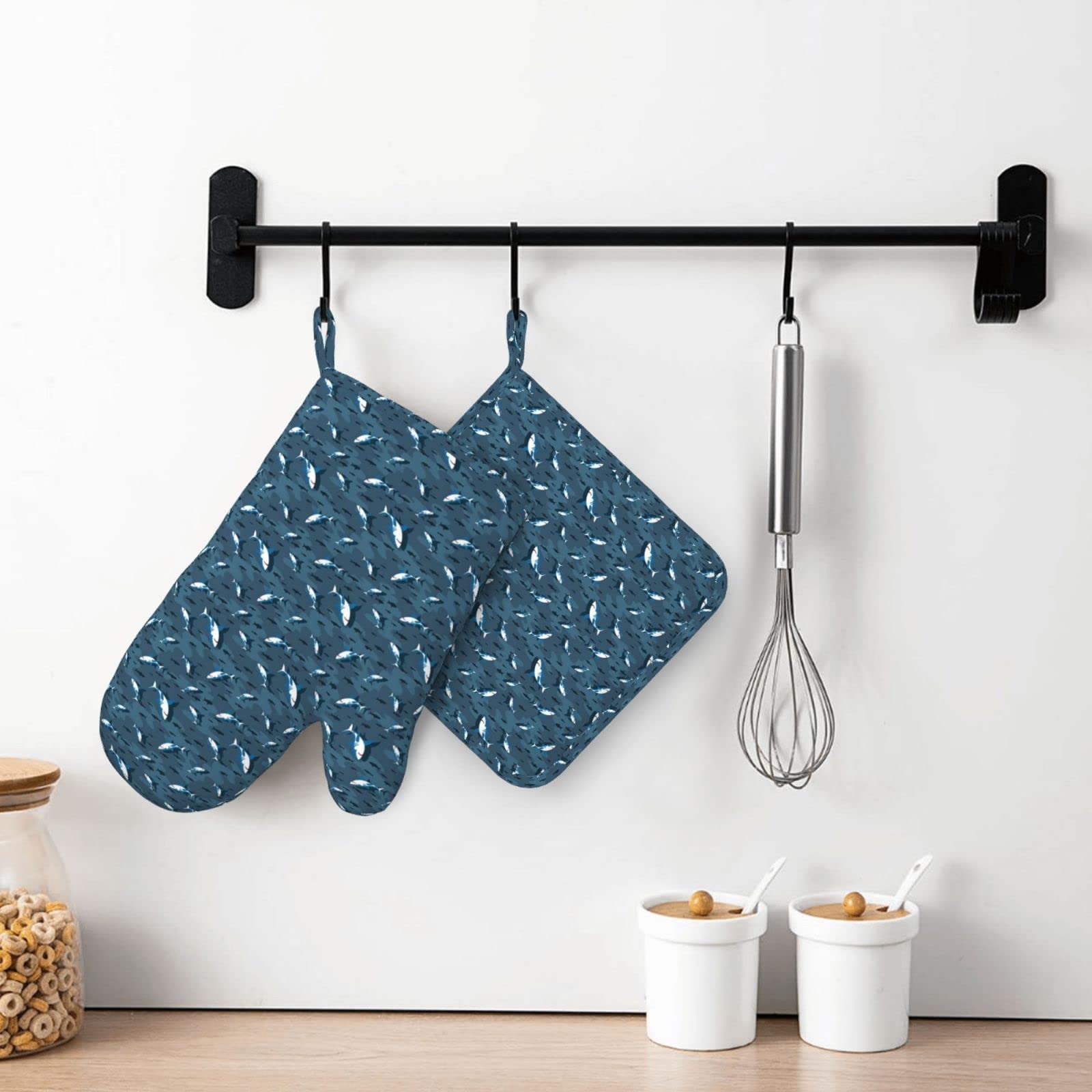 Set 2 Guanti Da Forno Divertenti Con Scritta 'That's What I Do I Cook And I Know Things' – Antiscivolo In Silicone, Termici Fino A 200°C, Regalo Per Cuochi - 3