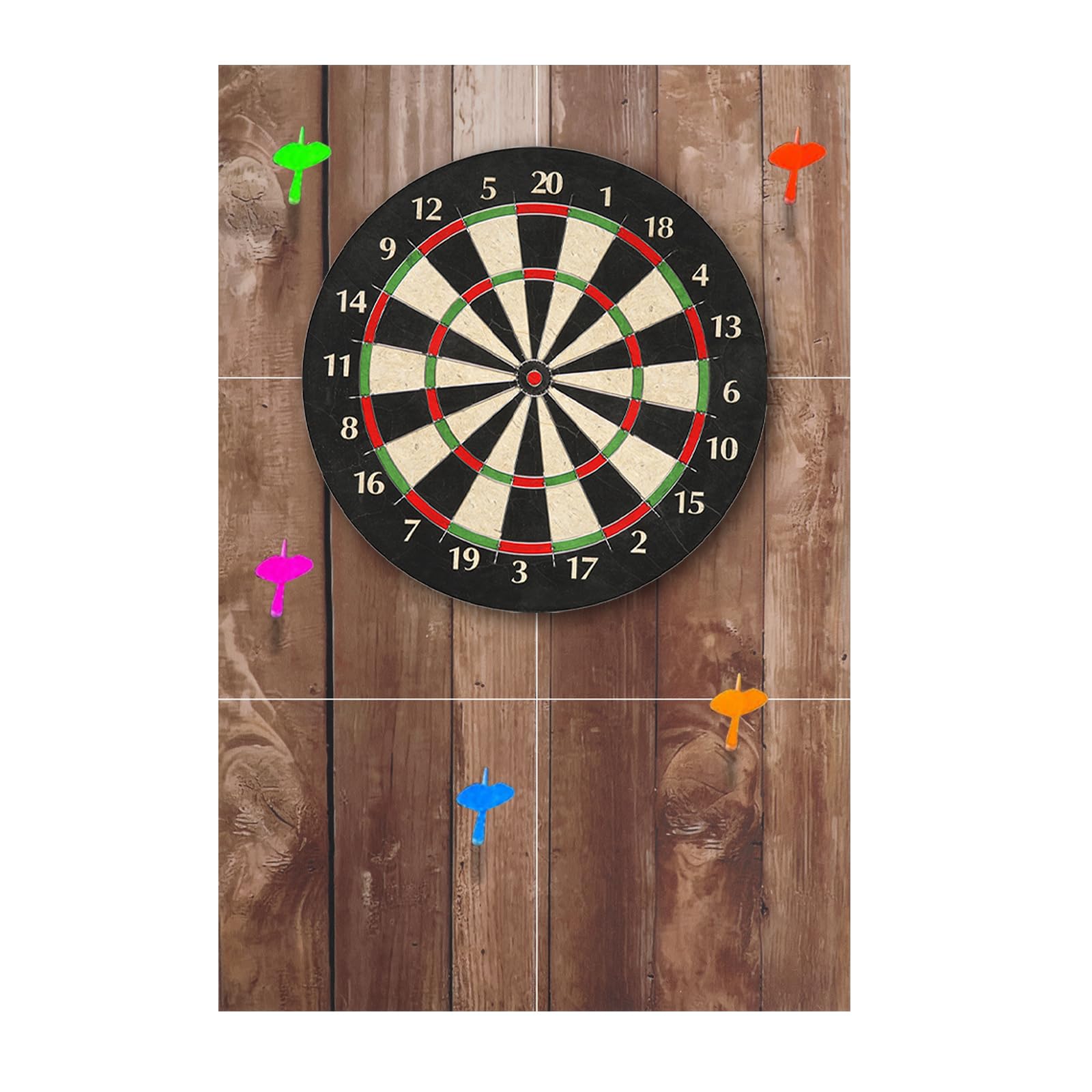 Felt Wood Grain Dart Board Wall Protectors Foldable Square Dart Board Backing Tiles Dartboard Backboard Cork Backboard Alternative,Self-Adhesive Spliced Wall Surround Board
